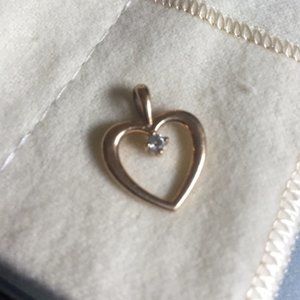 14 Kt 14k James Avery Diamond Pendant